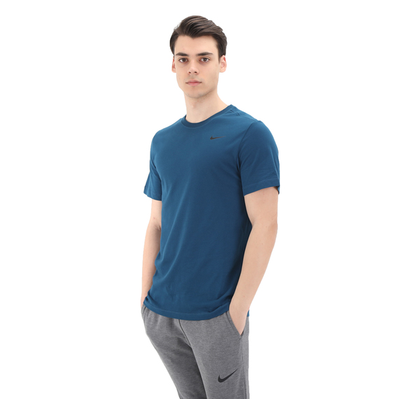 Nike M Nk Df Tee Dfc Crew Solıd Erkek T-Shirt Lacivert
