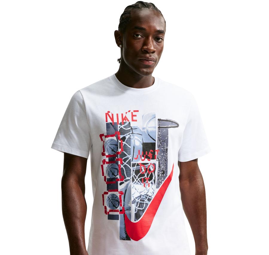 Nike M Nk Tee Std Oc F2 Erkek T-Shirt Beyaz Nike M Nk Tee Std Oc F2 Erkek T-Shirt Beyaz