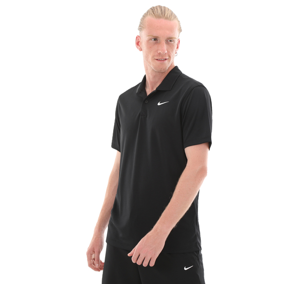 Nike M Nkct Df Polo Solıd Erkek T-Shirt Siyah Nike M Nkct Df Polo Solıd Erkek T-Shirt Siyah