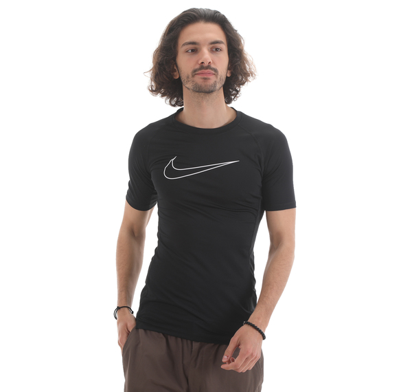 Nike M Np Df Tıght Top Ss Erkek T-Shirt Siyah