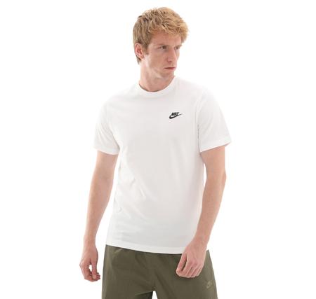Nike M Nsw Club Tee Erkek T-Shirt Beyaz