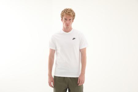 Nike M Nsw Club Tee Erkek T-Shirt Beyaz
