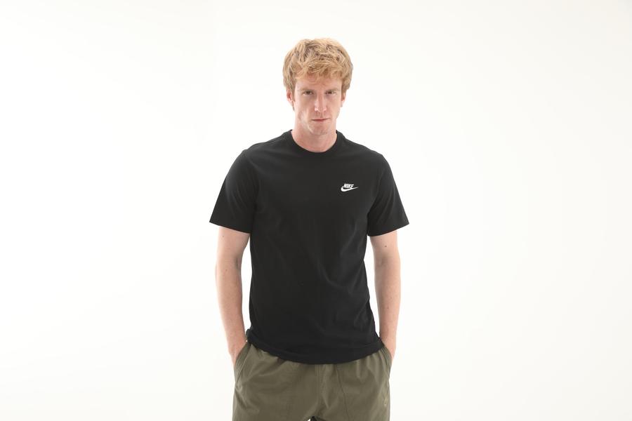 Nike M Nsw Club Tee Erkek T-Shirt Siyah Nike M Nsw Club Tee Erkek T-Shirt Siyah