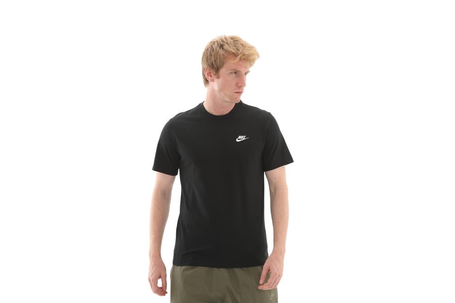 Nike M Nsw Club Tee Erkek T-Shirt Siyah Nike M Nsw Club Tee Erkek T-Shirt Siyah