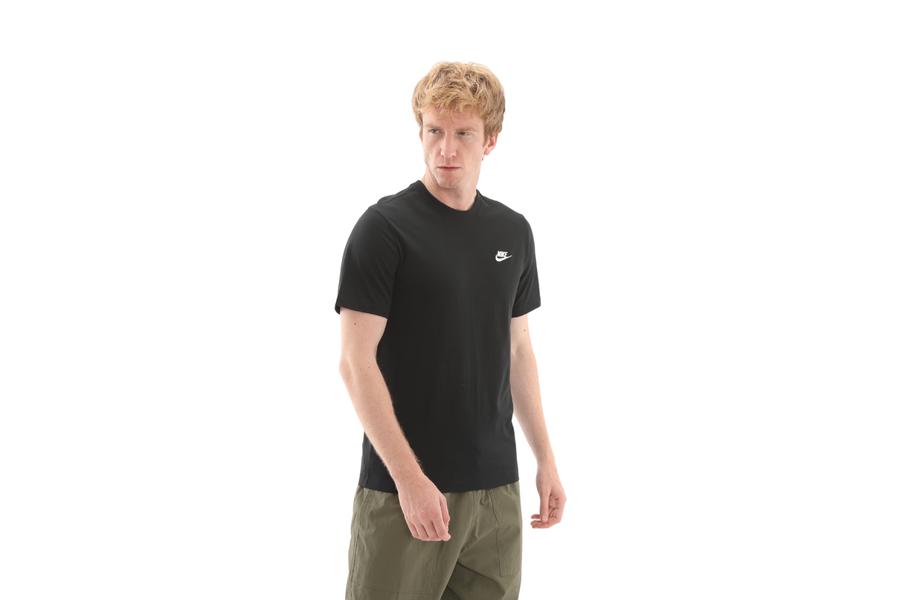 Nike M Nsw Club Tee Erkek T-Shirt Siyah Nike M Nsw Club Tee Erkek T-Shirt Siyah