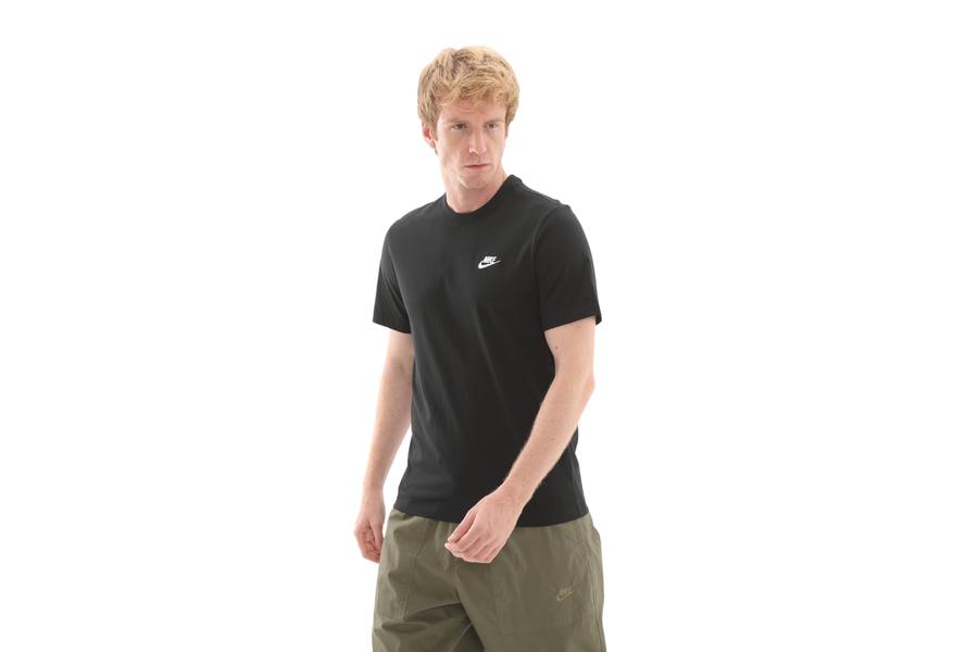 Nike M Nsw Club Tee Erkek T-Shirt Siyah Nike M Nsw Club Tee Erkek T-Shirt Siyah
