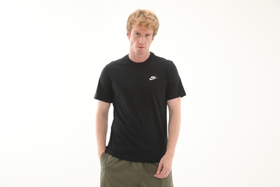 Nike M Nsw Club Tee Erkek T-Shirt Siyah Nike M Nsw Club Tee Erkek T-Shirt Siyah
