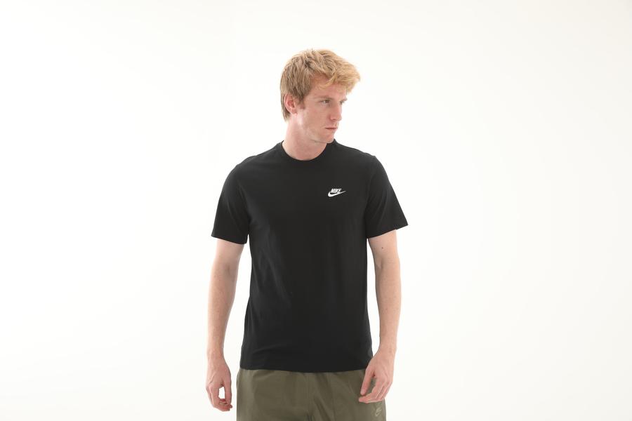 Nike M Nsw Club Tee Erkek T-Shirt Siyah Nike M Nsw Club Tee Erkek T-Shirt Siyah