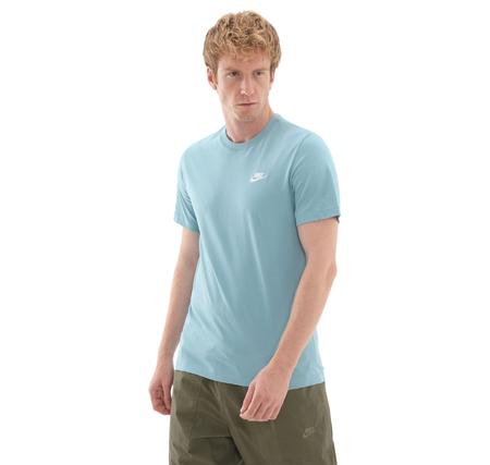 Nike M Nsw Club Tee Erkek T-Shirt Turkuaz