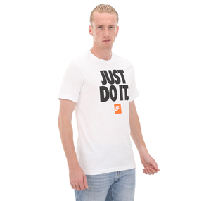 Nike M Nsw Tee Fran Jdı Verbıage Erkek T-Shirt Beyaz