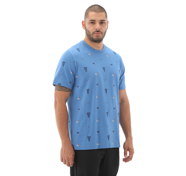 Nike M Nsw Tee M90 12Mo Aop Erkek T-Shirt Mavi Nike M Nsw Tee M90 12Mo Aop Erkek T-Shirt Mavi