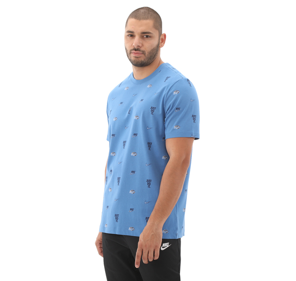 Nike M Nsw Tee M90 12Mo Aop Erkek T-Shirt Mavi Nike M Nsw Tee M90 12Mo Aop Erkek T-Shirt Mavi
