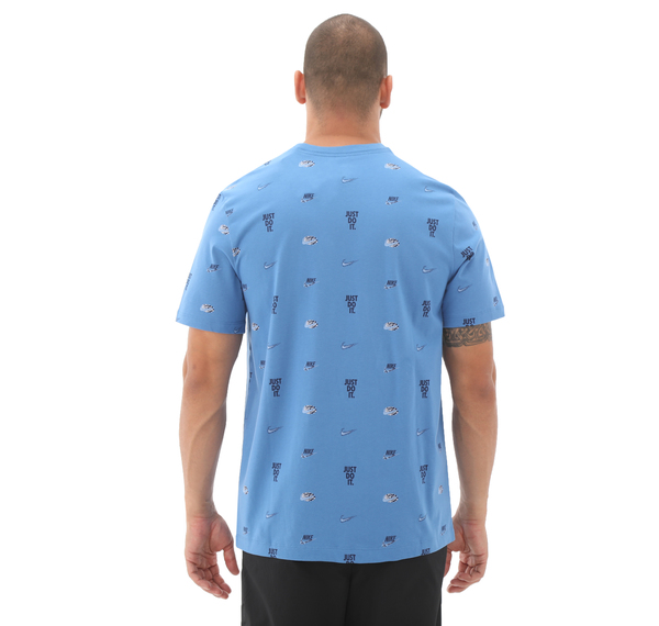 Nike M Nsw Tee M90 12Mo Aop Erkek T-Shirt Mavi Nike M Nsw Tee M90 12Mo Aop Erkek T-Shirt Mavi