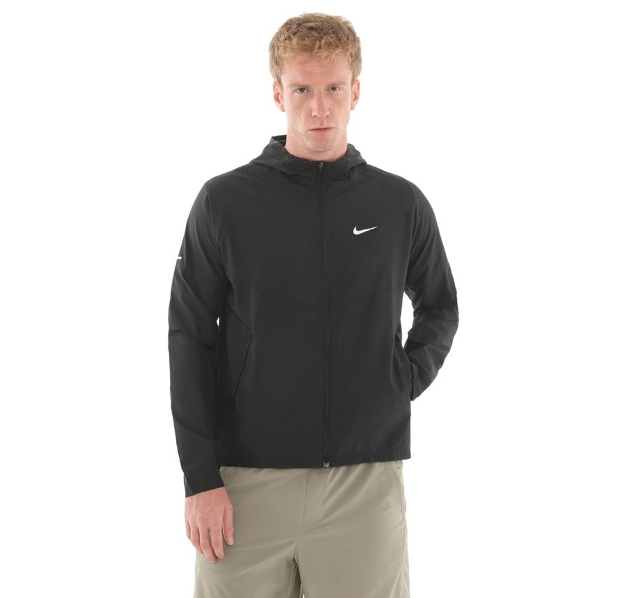 Nike Miler Erkek Yağmurluk-Rüzgarlık Siyah Nike Miler Erkek Yağmurluk-Rüzgarlık Siyah