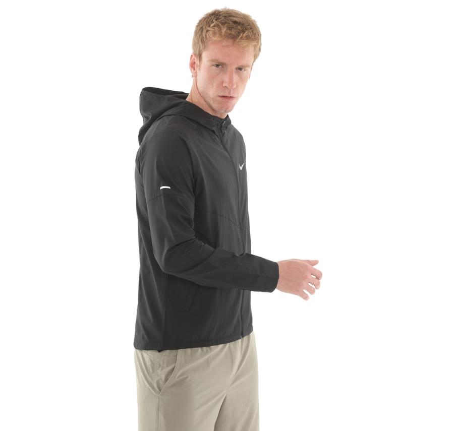 Nike Miler Erkek Yağmurluk-Rüzgarlık Siyah Nike Miler Erkek Yağmurluk-Rüzgarlık Siyah