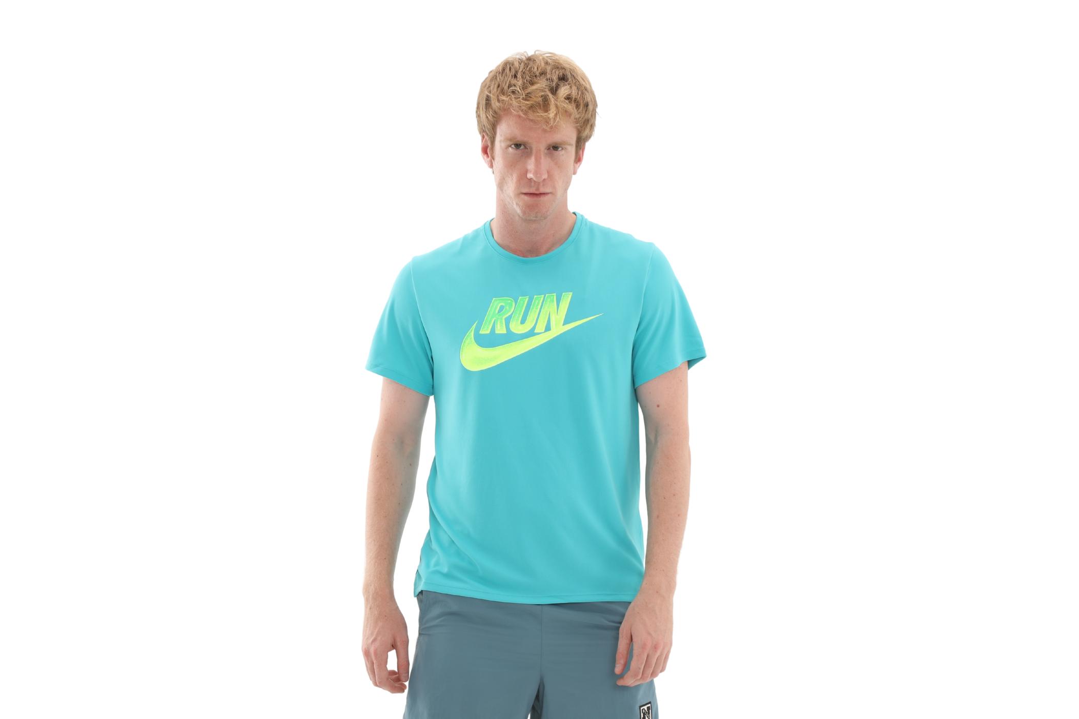 Мужская футболка Nike Miler Run Energy Turkuaz для бега