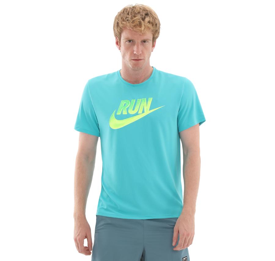Nike Miler Run Energy Erkek T-Shirt Turkuaz Nike Miler Run Energy Erkek T-Shirt Turkuaz
