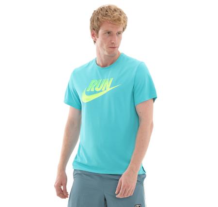 Nike Miler Run Energy Erkek T-Shirt Turkuaz Nike Miler Run Energy Erkek T-Shirt Turkuaz
