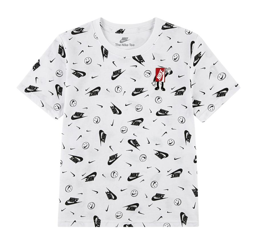 Nike Nkb Aop Boxyb Ss Tee Çocuk T-Shirt Beyaz Nike Nkb Aop Boxyb Ss Tee Çocuk T-Shirt Beyaz
