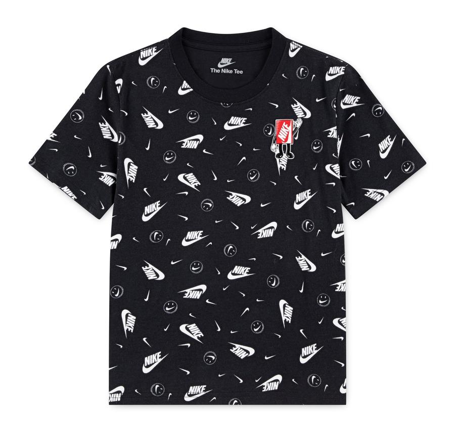 Nike Nkb Aop Boxyb Ss Tee Çocuk T-Shirt Siyah Nike Nkb Aop Boxyb Ss Tee Çocuk T-Shirt Siyah
