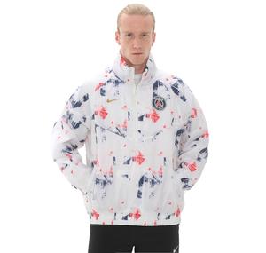 Nike Paris Saint-Germain Windrunner Erkek Yağmurluk-Rüzgarlık Beyaz