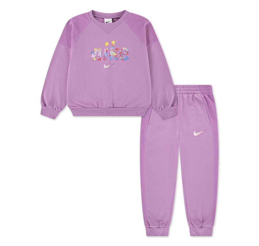 Nike Performans Nkn E1D1 Gfx Ft Crew Set Çocuk Eşofman Takımı Pembe Nike Performans Nkn E1D1 Gfx Ft Crew Set Çocuk Eşofman Takımı Pembe