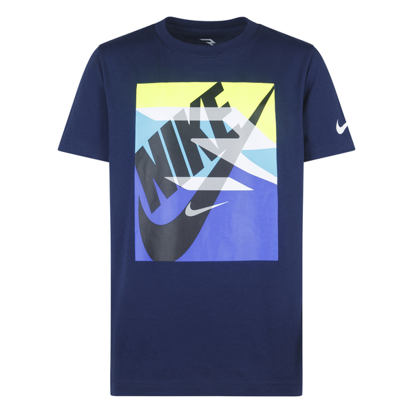 Nike Rwb Gradıent Box Logo Tee Çocuk T-Shirt Lacivert