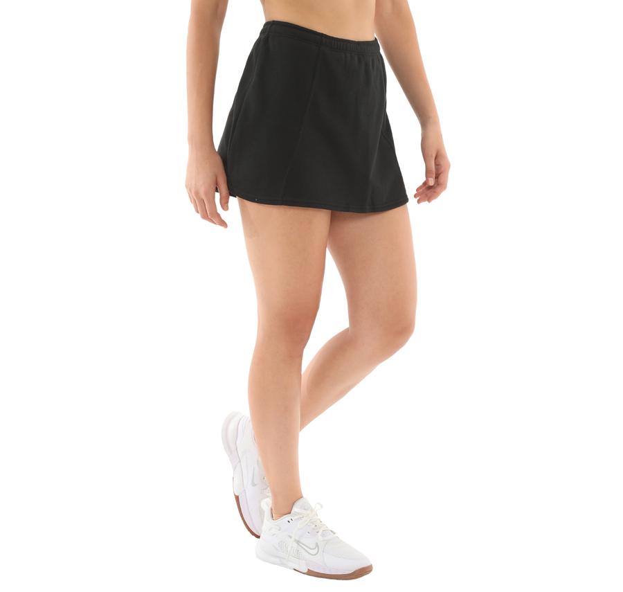 Nike Sportswear Chill Terry Kadın Tenis Eteği Siyah Nike Sportswear Chill Terry Kadın Tenis Eteği Siyah