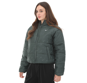 Nike Sportswear Classic Kadın Mont Yeşil
