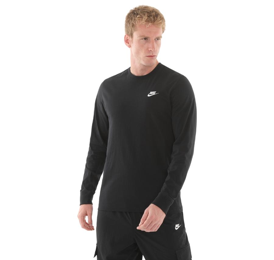 Nike Sportswear Club Erkek Sweatshirt Siyah Nike Sportswear Club Erkek Sweatshirt Siyah