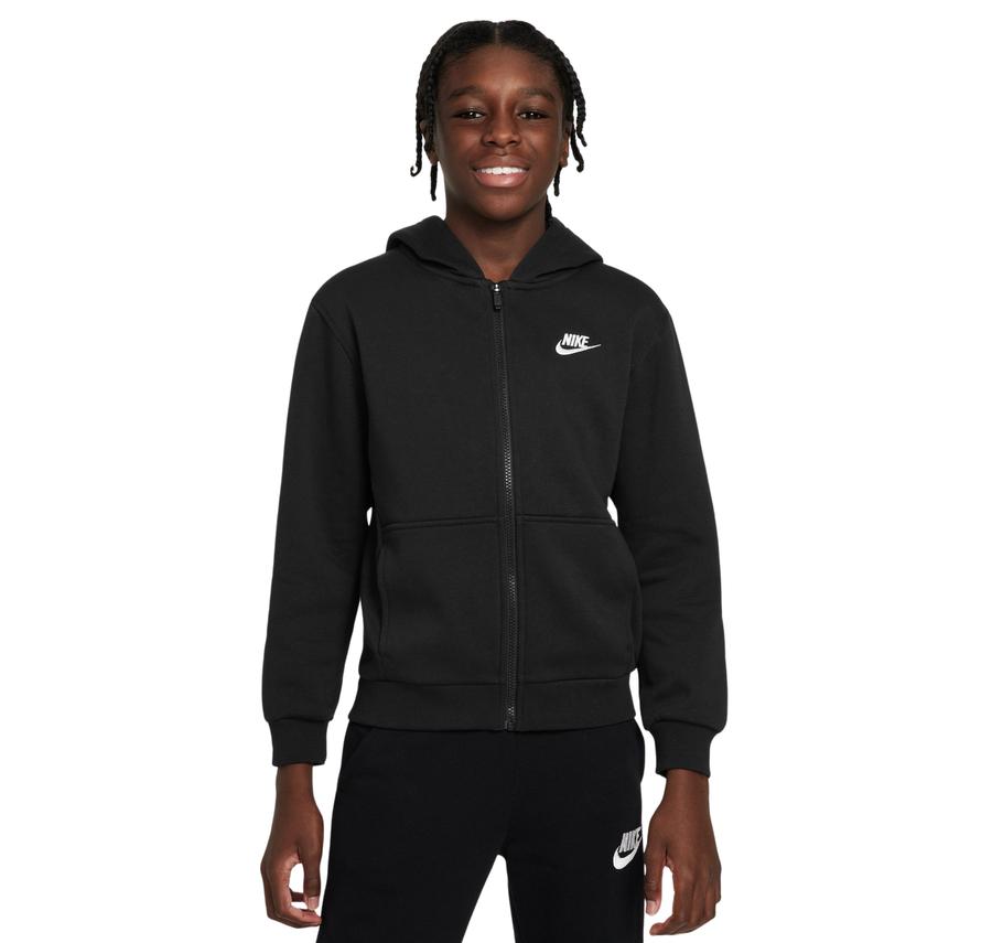 Nike Sportswear Club Fleece Çocuk Ceket Siyah Nike Sportswear Club Fleece Çocuk Ceket Siyah