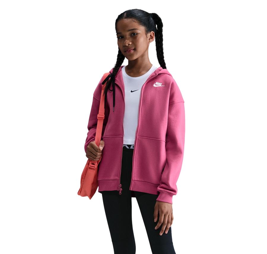 Nike Sportswear Club Fleece Çocuk Ceket Pembe Nike Sportswear Club Fleece Çocuk Ceket Pembe