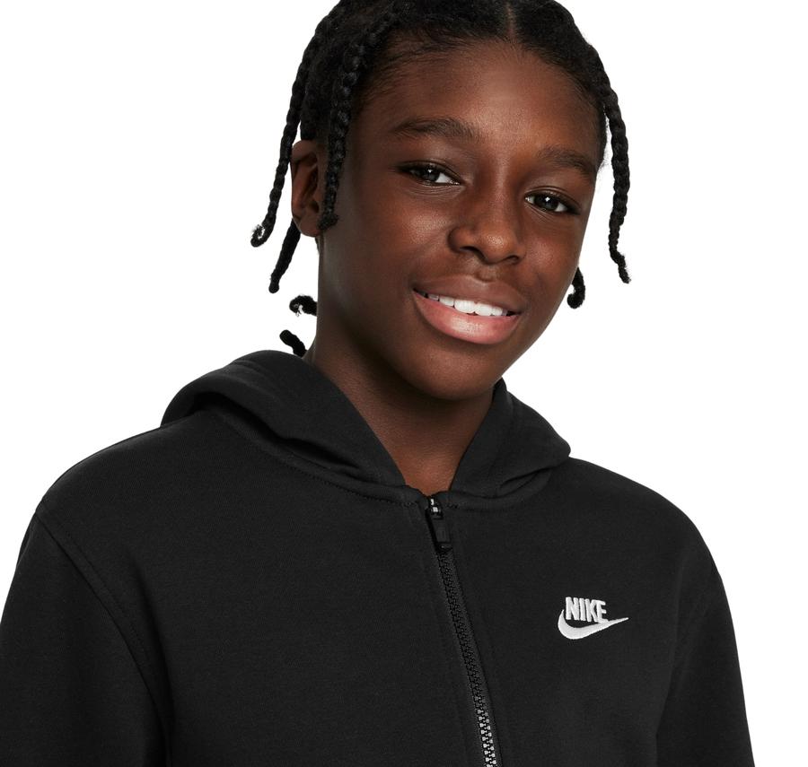 Nike Sportswear Club Fleece Çocuk Ceket Siyah Nike Sportswear Club Fleece Çocuk Ceket Siyah