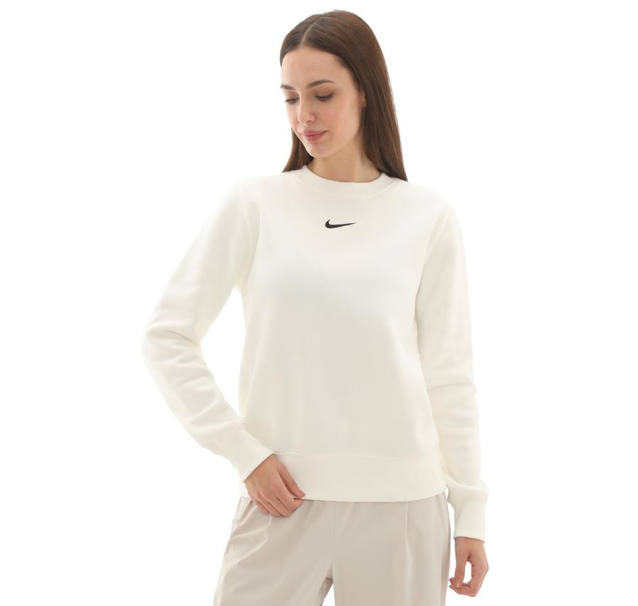 Nike Sportswear Phoenix Fleece Kadın Sweatshirt Beyaz Nike Sportswear Phoenix Fleece Kadın Sweatshirt Beyaz