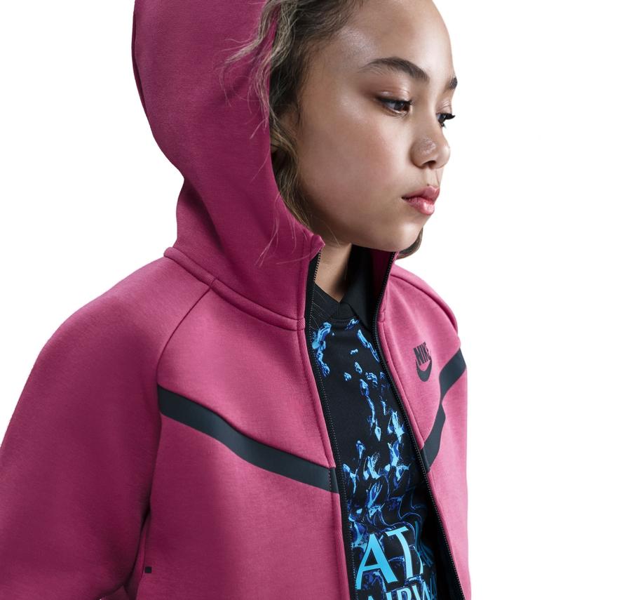 Nike Sportswear Tech Fleece Çocuk Ceket Pembe Nike Sportswear Tech Fleece Çocuk Ceket Pembe