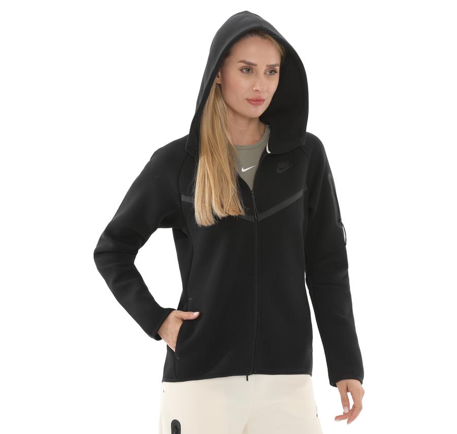 Nike Sportswear Tech Fleece Windrunner Kadın Ceket Siyah Nike Sportswear Tech Fleece Windrunner Kadın Ceket Siyah