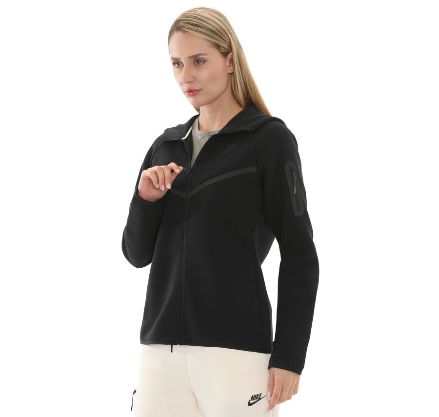 Nike Sportswear Tech Fleece Windrunner Kadın Ceket Siyah Nike Sportswear Tech Fleece Windrunner Kadın Ceket Siyah