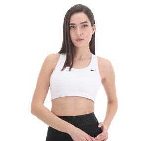 Nike Swoosh Bra Non Pad Kadın Büstiyer Beyaz
