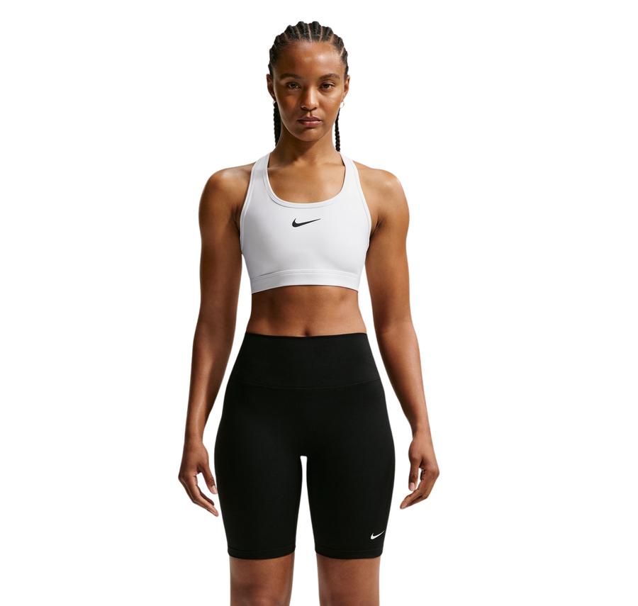 Nike Swoosh Medium Support Kadın Büstiyer Beyaz Nike Swoosh Medium Support Kadın Büstiyer Beyaz