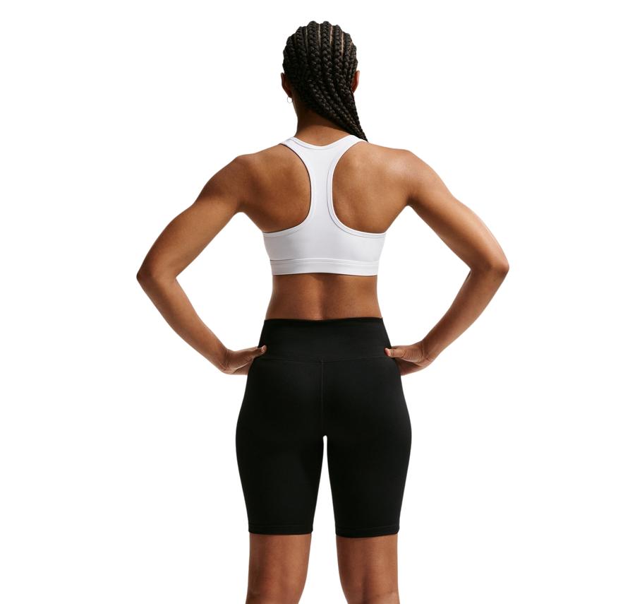 Nike Swoosh Medium Support Kadın Büstiyer Beyaz Nike Swoosh Medium Support Kadın Büstiyer Beyaz