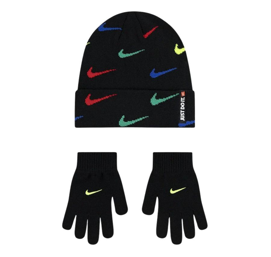 Nike Swoosh Repeat Beanıe Set Çocuk Nike Swoosh Repeat Beanıe Set Çocuk