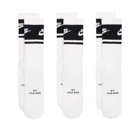 Nike U Nk Ed Elvd Crw 3P Fta St-144 Çorap Beyaz Nike U Nk Ed Elvd Crw 3P Fta St-144 Çorap Beyaz