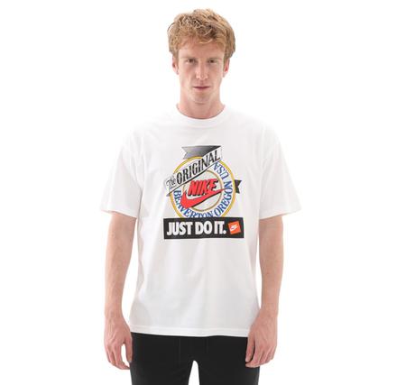 Nike U Nsw Tee M90 Test Prınt Erkek T-Shirt Beyaz