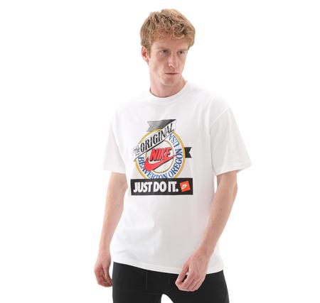 Nike U Nsw Tee M90 Test Prınt Erkek T-Shirt Beyaz