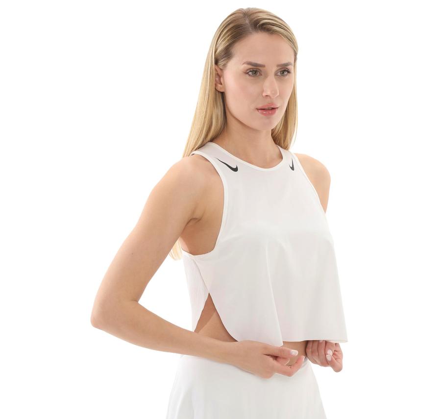 Nike W Nk Arswft Dfadv Crop Tank Kadın T-Shirt Beyaz Nike W Nk Arswft Dfadv Crop Tank Kadın T-Shirt Beyaz