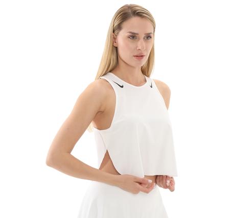 Nike W Nk Arswft Dfadv Crop Tank Kadın T-Shirt Beyaz