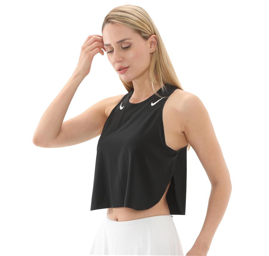 Nike W Nk Arswft Dfadv Crop Tank Kadın T-Shirt Siyah Nike W Nk Arswft Dfadv Crop Tank Kadın T-Shirt Siyah