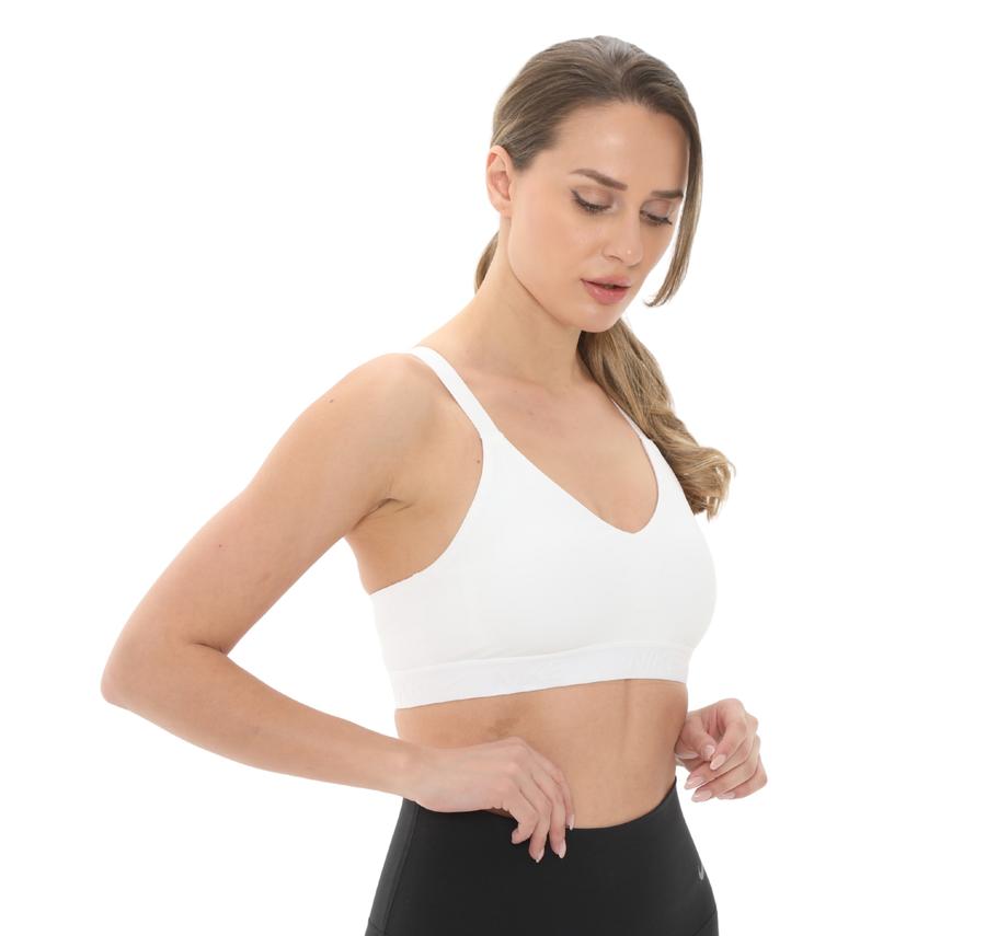 Nike W Nk Df Indy Med Spt Bra Kadın Büstiyer Beyaz Nike W Nk Df Indy Med Spt Bra Kadın Büstiyer Beyaz