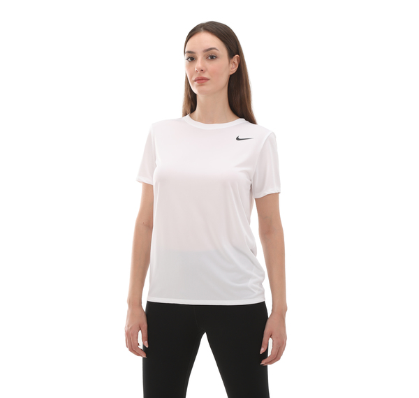 Nike W Nk Df Rlgd Ss Tee Kadın T-Shirt Beyaz Nike W Nk Df Rlgd Ss Tee Kadın T-Shirt Beyaz