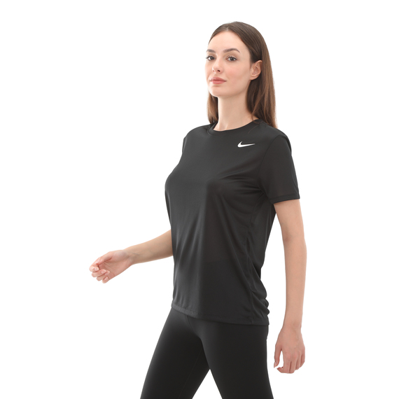 Nike W Nk Df Rlgd Ss Tee Kadın T-Shirt Siyah Nike W Nk Df Rlgd Ss Tee Kadın T-Shirt Siyah